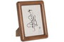 DKD Home Decor Marco de Fotos de Acacia y Cristal 13x18 Marrón Pack de 2