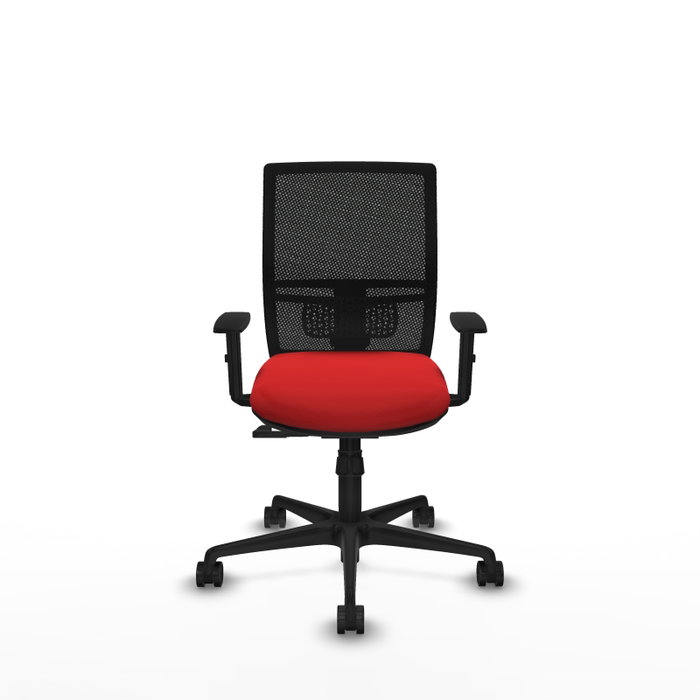 PIQUERAS Y CRESPO Silla de oficina Yunquera con mecanismo Sincro, Rojo y Negro PIQUERAS Y CRESPO Silla de oficina Yunquera con mecanismo Sincro, Rojo y Negro