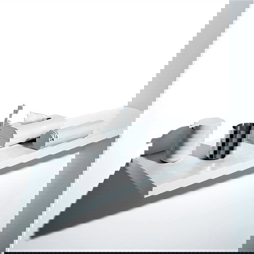 Alessi Birillo Dispensador de Discos de Maquillaje PL06 W, Acrílico Blanco, 7x8x25 cm