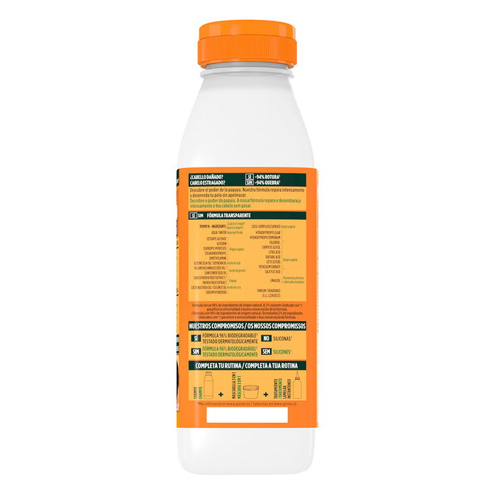 Garnier Fructis Hair Food Papaya Acondicionador Reparador 350 ml Refurbished Garnier Fructis Hair Food Papaya Acondicionador Reparador 350 ml Refurbished
