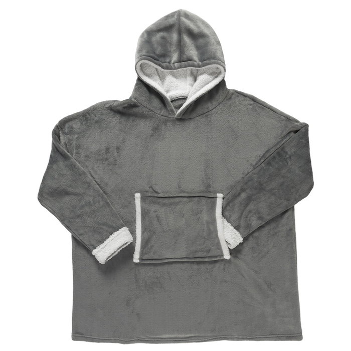 Home Deco Factory Sudadera Capucha Sherpa Poliéster Colección Sweat Plaid