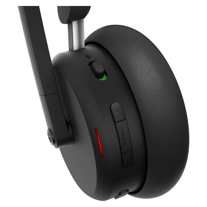 Lenovo ANC Headset 6550 Dual-Mode Wireless Auriculares Diadema con Cancelación Activa de Ruido (ANC) y Certificación Microsoft Teams para Oficina/Call Center, USB-C, Negro