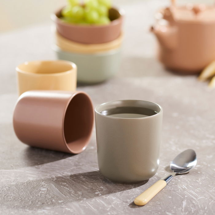 Day Mug 300 Ml Gres Taza para Té o Café sin Asa Colores Surtidos