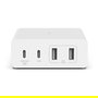 Belkin WCH010VFWH Cargador USB GaN 108W 4 Puertos, 2x USB-C PD 3.0, 2x USB-A, para Portátil, Smartphone, Tableta, Cable Corriente Alterna 2m, Color Blanco