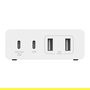 Belkin WCH010VFWH Cargador USB GaN 108W 4 Puertos, 2x USB-C PD 3.0, 2x USB-A, para Portátil, Smartphone, Tableta, Cable Corriente Alterna 2m, Color Blanco