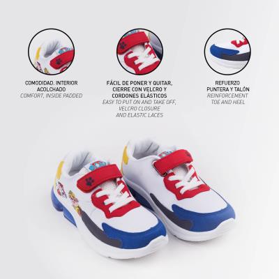Deportiva Suela Pvc Con Luces Paw Patrol Multicolor 26