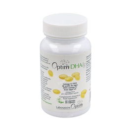 OPTIM LABORATOIRE DHA 60 Cápsulas - Mantenimiento Cerebro y Visión, Apto Veganos y Embarazadas