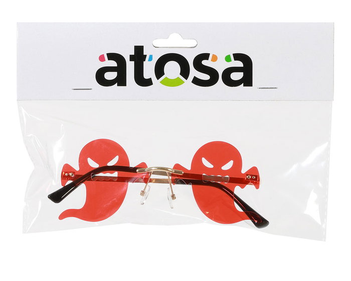 Gafas Rojas Fantasmas Halloween Fiestas Terror Infantiles