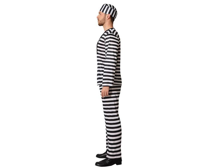 Disfraz para Adultos Prisoner Multicolor Preso XS/S