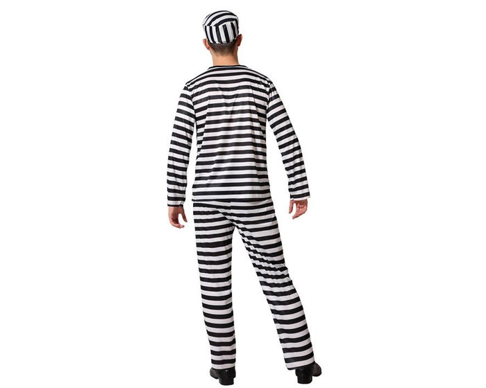 Disfraz para Adultos Prisoner Multicolor Preso XS/S