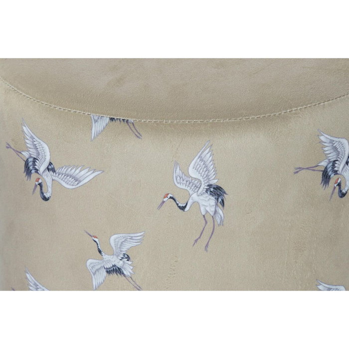 DKD Home Decor Reposapiés Oriental con Garzas, Pack de 2 Unidades DKD Home Decor Reposapiés Oriental con Garzas, Pack de 2 Unidades