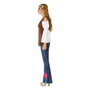 Disfraz Hippie Mujer Adulto M-L Camiseta Pantalón Campana Años 60 Flower Power