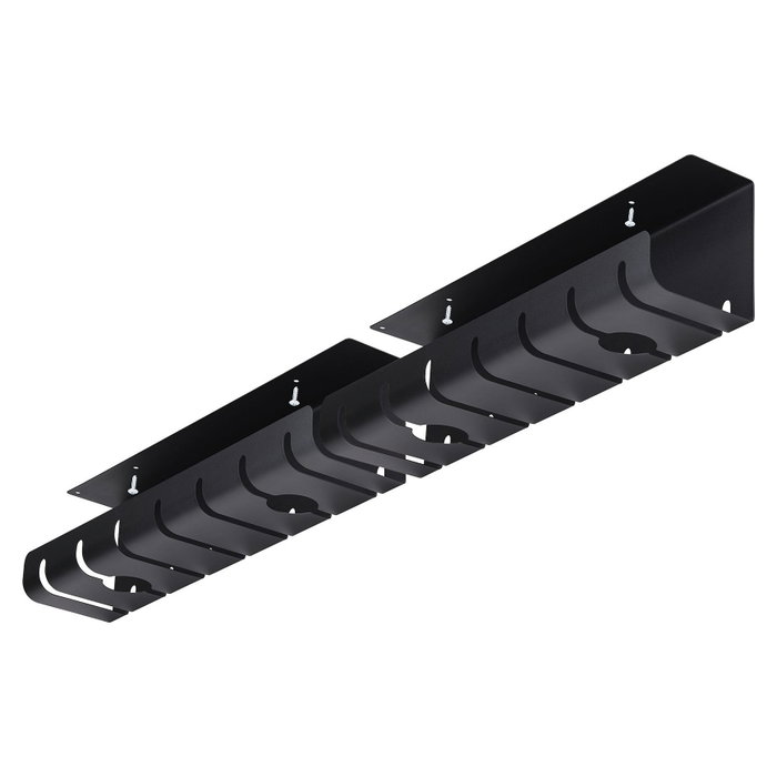 StarTech Bandeja de Gestión de Cables para Debajo del Escritorio TAA, 2 Unidades, Negro