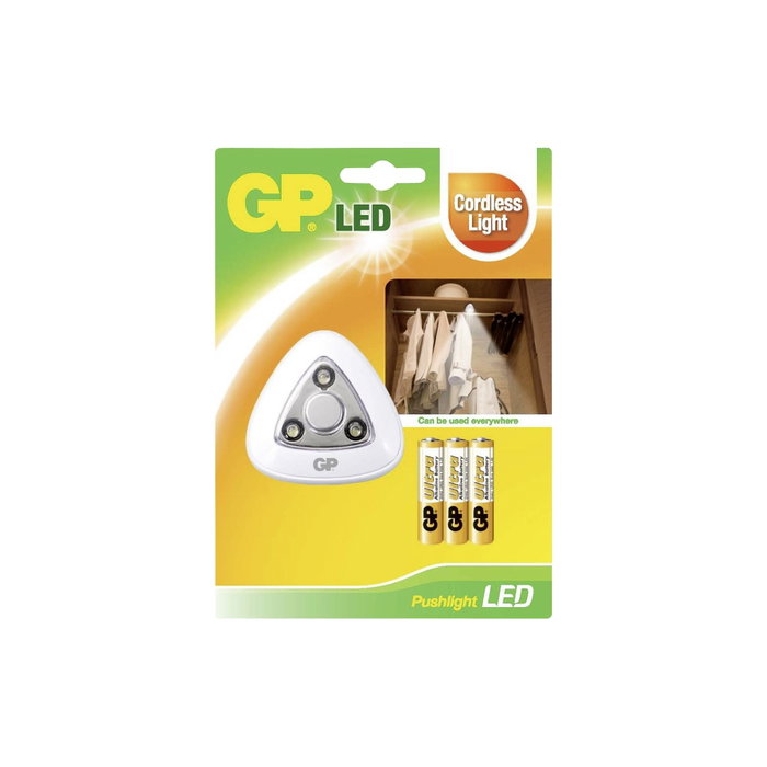 GP Pushlight LED incl. 3 pilas Micro 810PUSHLIGHT Blanco GP Pushlight LED incl. 3 pilas Micro 810PUSHLIGHT Blanco