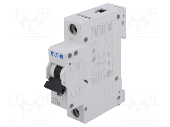 EATON ELECTRIC FAZ-B3/1 Interruptor magnetotérmico 3A 1P 15kA EATON ELECTRIC FAZ-B3/1 Interruptor magnetotérmico 3A 1P 15kA