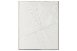 DKD Home Decor Cuadro Lienzo PS Abstracto 3D Blanco