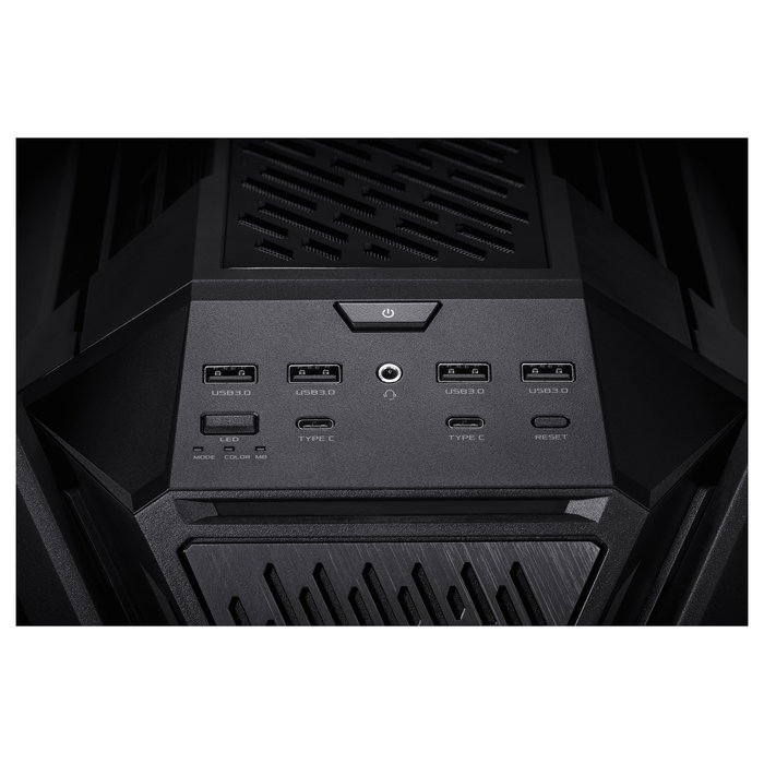 ASUS ROG GR701 HYPERION Torre Gaming PC Negro ATX/EATX/microATX/Mini-ITX con Ventana Lateral, RGB, Compatible con 420mm Radiador