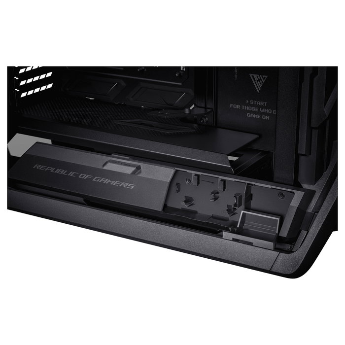 ASUS ROG GR701 HYPERION Torre Gaming PC Negro ATX/EATX/microATX/Mini-ITX con Ventana Lateral, RGB, Compatible con 420mm Radiador