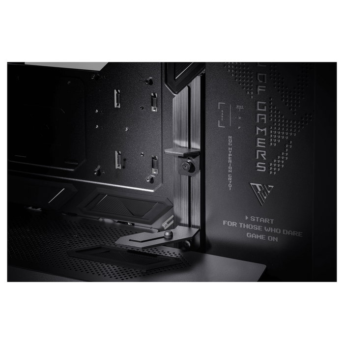 ASUS ROG GR701 HYPERION Torre Gaming PC Negro ATX/EATX/microATX/Mini-ITX con Ventana Lateral, RGB, Compatible con 420mm Radiador
