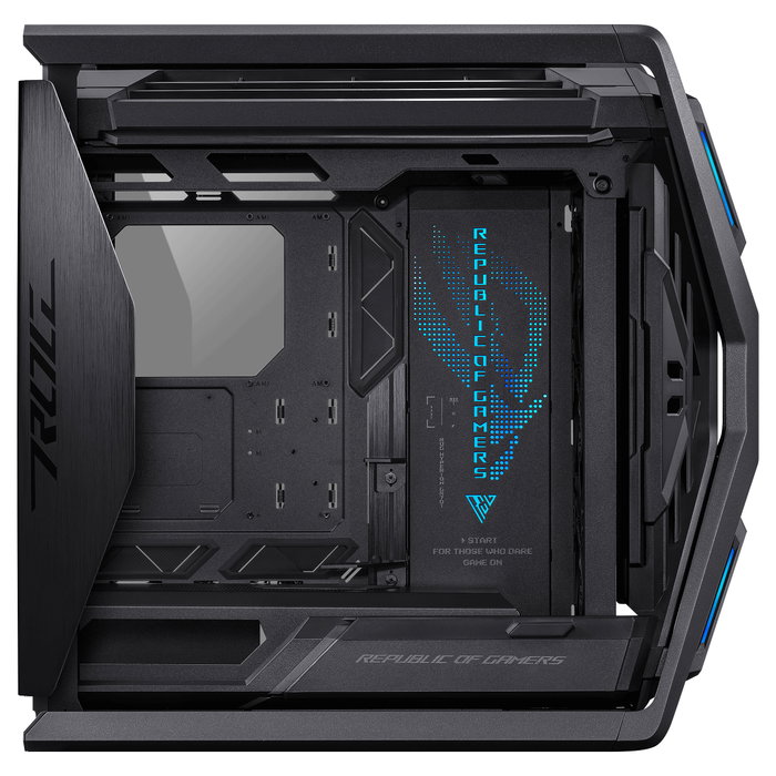 ASUS ROG GR701 HYPERION Torre Gaming PC Negro ATX/EATX/microATX/Mini-ITX con Ventana Lateral, RGB, Compatible con 420mm Radiador