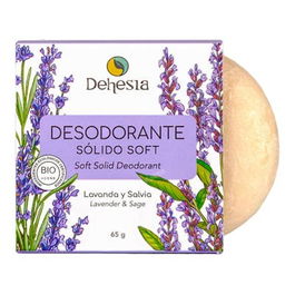 DEHESIA Desodorante Solido Soft Bio con Lavanda y Salvia 65gr para Pieles Sensibles