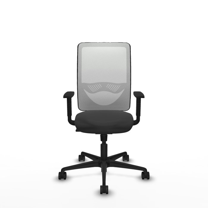 PIQUERAS Y CRESPO Silla de oficina Zulema con mecanismo Sincro, Gris oscuro y Blanco PIQUERAS Y CRESPO Silla de oficina Zulema con mecanismo Sincro, Gris oscuro y Blanco