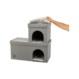 Cueva para gato Trixie Kimy Gris claro 76 x 72 x 37 cm