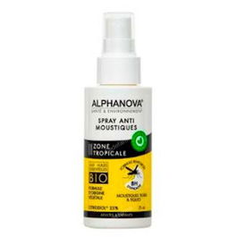 ALPHANOVA Anti-Mosquitos Zona Tropical Spray Repelente con Citriodiol 75ml