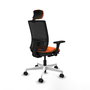 PIQUERAS Y CRESPO Silla de oficina Yunquera Naranja y Negro
