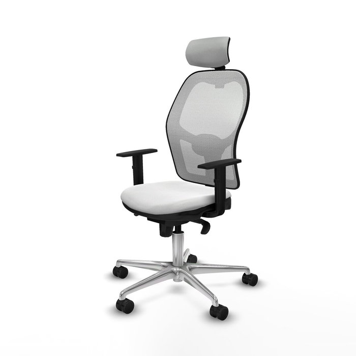 PIQUERAS Y CRESPO Silla de oficina Jorquera Blanca con mecanismo Sincro PIQUERAS Y CRESPO Silla de oficina Jorquera Blanca con mecanismo Sincro