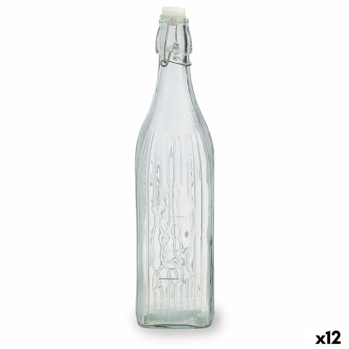 Quid Botella con Tapón Vidrio Viba 1 L (12 Unidades)