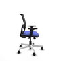 PIQUERAS Y CRESPO Silla de oficina Yunquera con mecanismo Sincro/Traslack, Azul claro y Negro