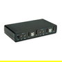 ROLINE KVM-Audio-Switch Dual Head 14.01.3047, 1 Usuario - 2 PC, HDMI/DisplayPort 4K 60Hz, USB Hub, Control de 2 Computadoras