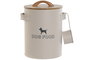 DKD Home Decor Bote de Metal y Bambú 4L Beige
