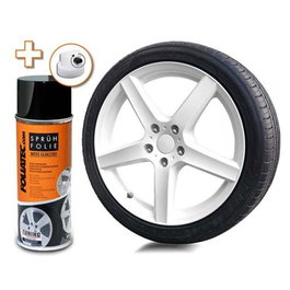 Foliatec FO2069 Goma Líquida Blanco Brillante 1 x 400 ml para Llantas - Acabado Removible y Resistente