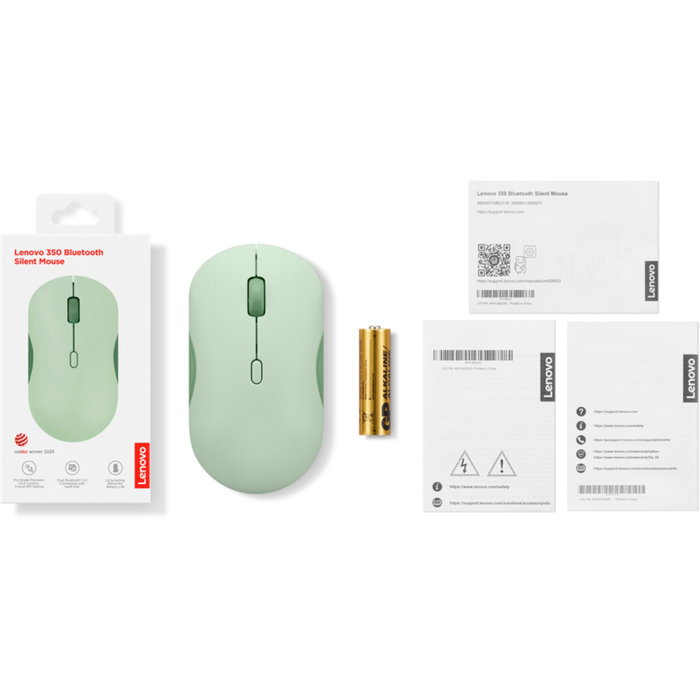 Lenovo Mouse Silencioso Bluetooth 350 Breeze Moss Lenovo Mouse Silencioso Bluetooth 350 Breeze Moss