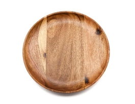 DKD Home Decor Set de 24 Platos de Acacia Natural 20x20x2 cm