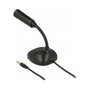 DeLOCK 65872 Micrófono Omnidireccional con Cuello de Cisne y Conector 3,5 mm