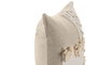 DKD Home Decor Cojín de Algodón Hecho a Mano Beige 45x45 cm