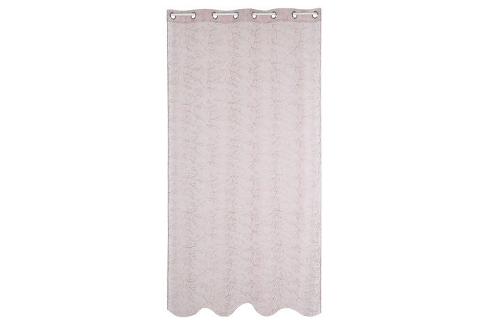 DKD Home Decor Cortina de Poliéster 140x260 con 8 Anillas Rosa Palo DKD Home Decor Cortina de Poliéster 140x260 con 8 Anillas Rosa Palo