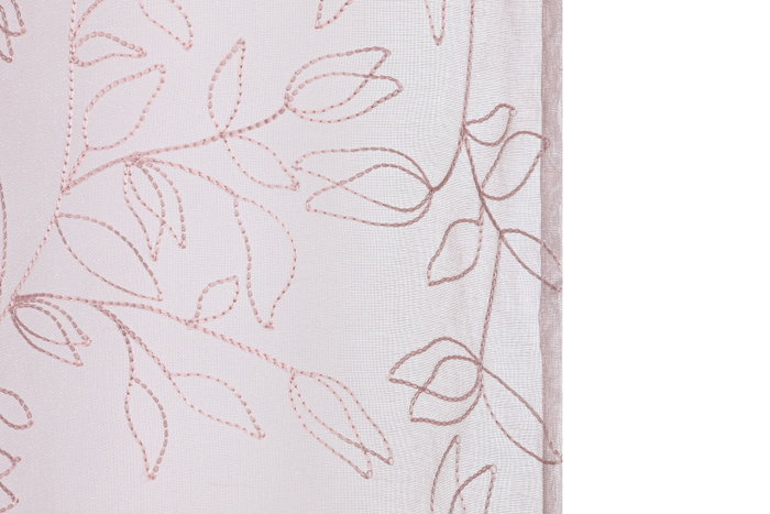 DKD Home Decor Cortina de Poliéster 140x260 con 8 Anillas Rosa Palo DKD Home Decor Cortina de Poliéster 140x260 con 8 Anillas Rosa Palo