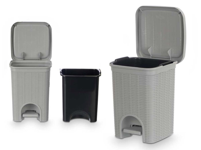 STEFANPLAST Papelera Elegance 6L Gris Claro