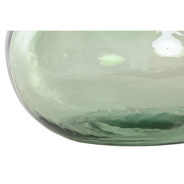 DKD Home Decor Jarrón de Cristal Reciclado Verde Oscuro 11L