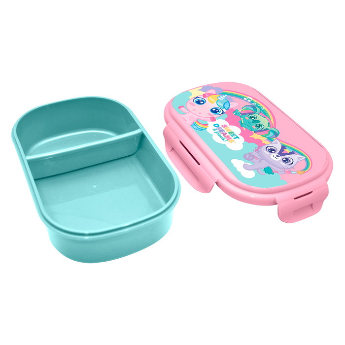 Kids Licensing Kl11515 Sandwichera con Cubierto Cuchara y Tenedor Sweet Dreams para Niños +3 años