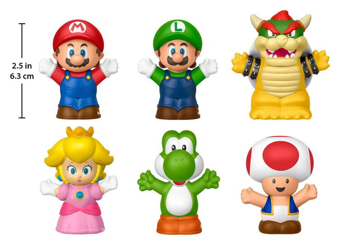 My Mario Little People Collector Pack de 6 Minifiguras 7 cm