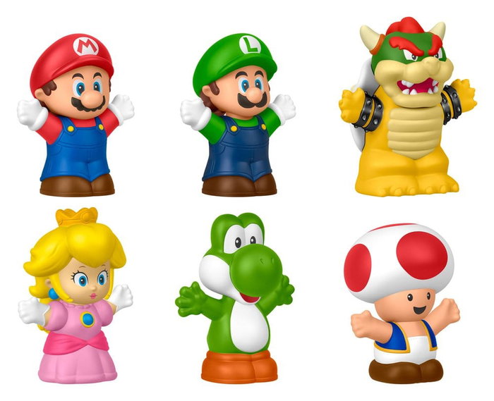 My Mario Little People Collector Pack de 6 Minifiguras 7 cm