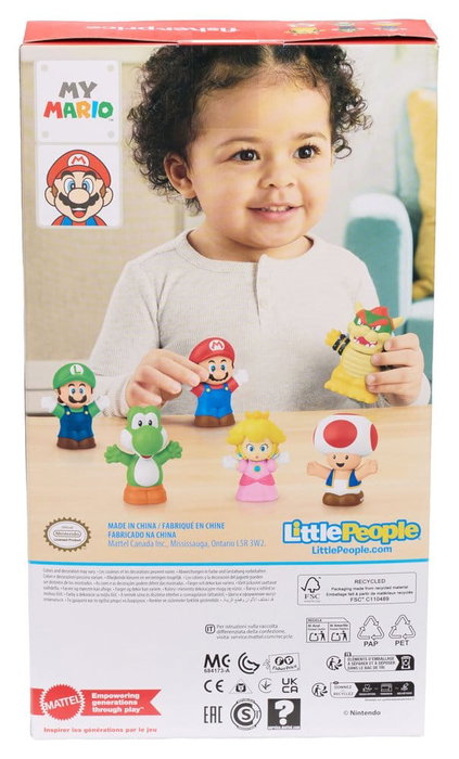 My Mario Little People Collector Pack de 6 Minifiguras 7 cm