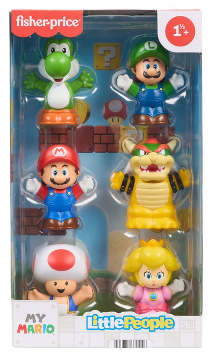 My Mario Little People Collector Pack de 6 Minifiguras 7 cm