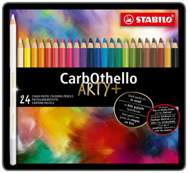 STABILO CarbOthello Lápices de Colores Estuche de Metal de 24