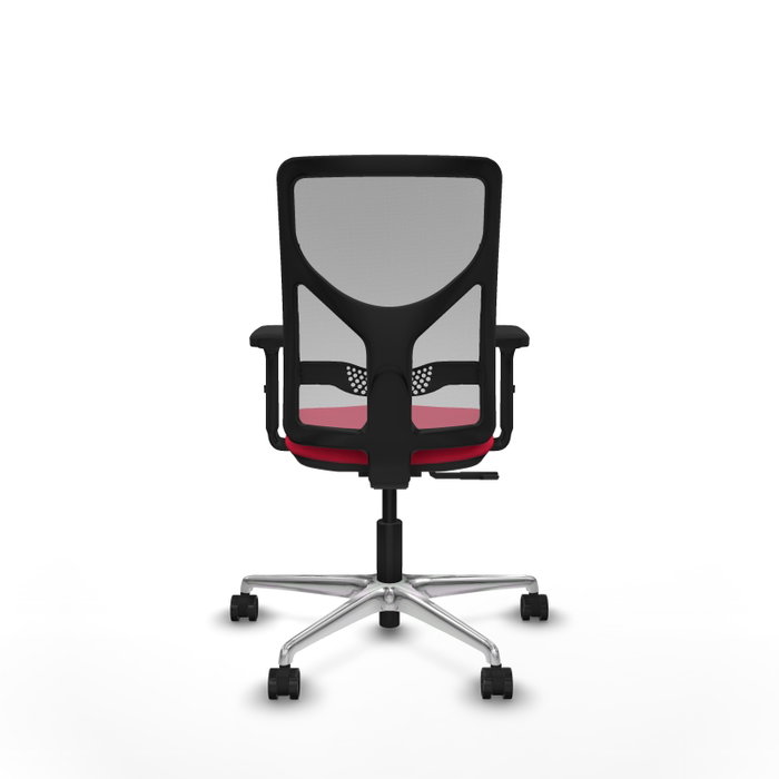 PIQUERAS Y CRESPO Silla de oficina Motilla con Mecanismo Sincro Rojo y Gris